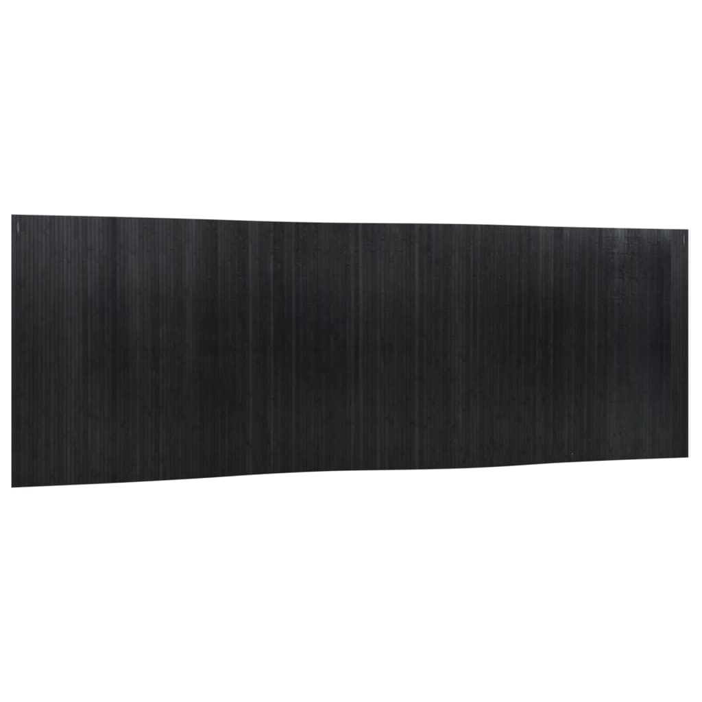 vidaXL Biombo divisor de bambú negro 165x600 cm