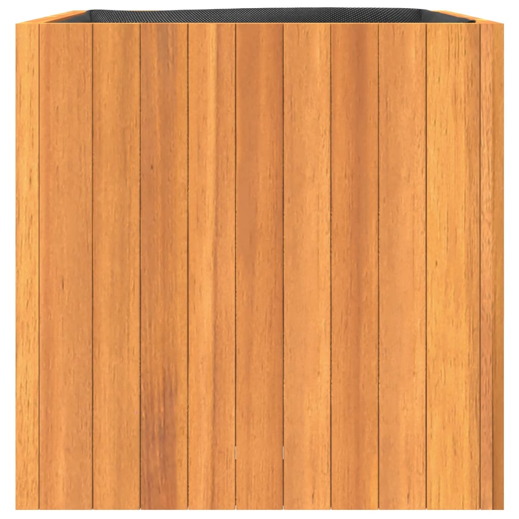 vidaXL Jardinera de madera maciza de acacia 45x45x45 cm