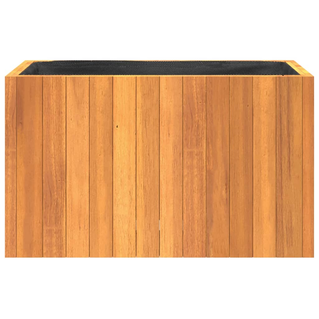 vidaXL Jardinera de madera maciza de acacia 59x27,5x35 cm