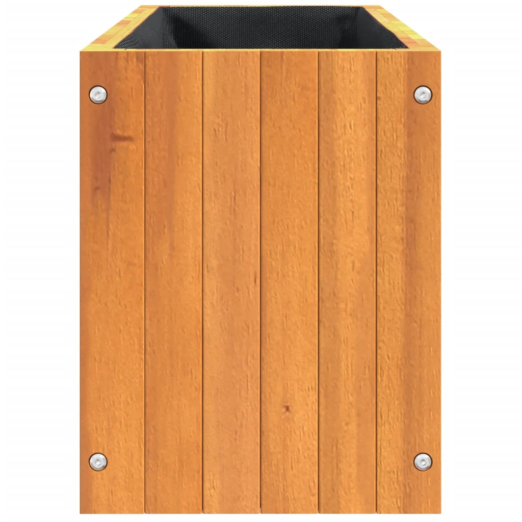 vidaXL Jardinera de madera maciza de acacia 59x27,5x35 cm