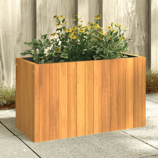 vidaXL Jardinera de madera maciza de acacia 59x27,5x35 cm