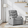 vidaXL Sillón reclinable de tela gris claro