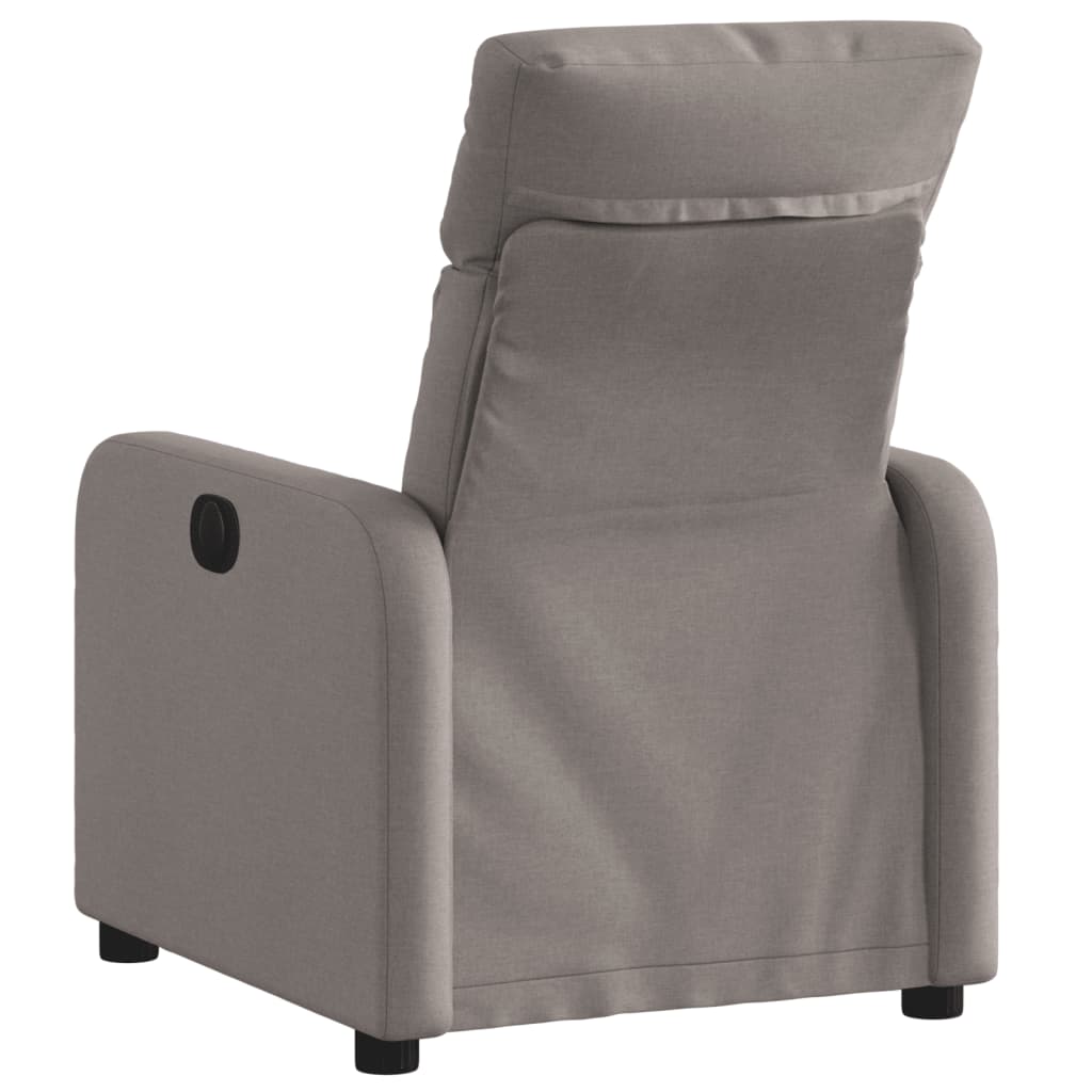 vidaXL Sillón reclinable de tela gris taupe