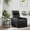 vidaXL Sillón reclinable de cuero sintético negro