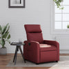 vidaXL Sillón reclinable de cuero sintético rojo tinto