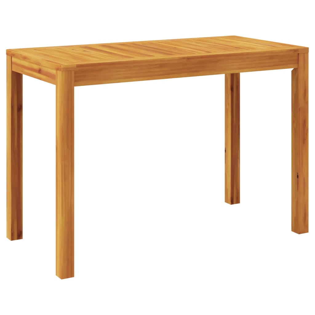 vidaXL Mesa de comedor de jardín madera maciza de acacia 110x55x75 cm