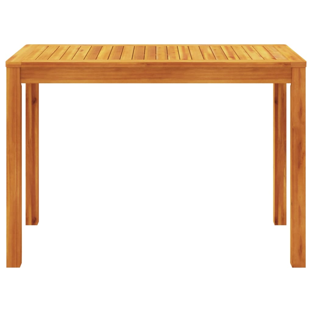 vidaXL Mesa de comedor de jardín madera maciza de acacia 110x55x75 cm