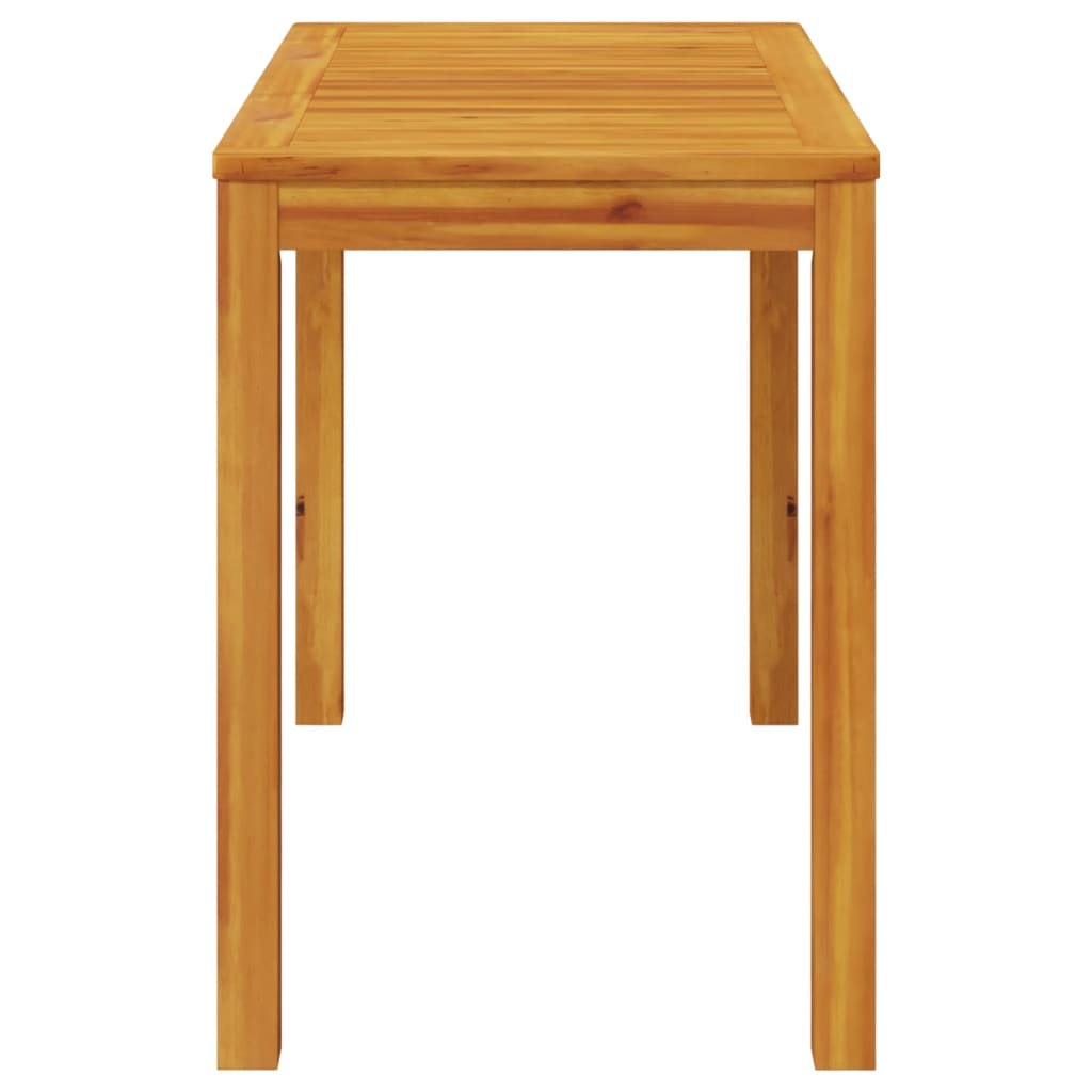 vidaXL Mesa de comedor de jardín madera maciza de acacia 110x55x75 cm