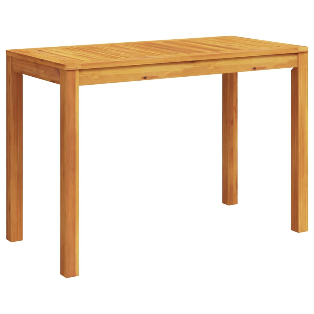 vidaXL Mesa de comedor de jardín madera maciza de acacia 110x55x75 cm