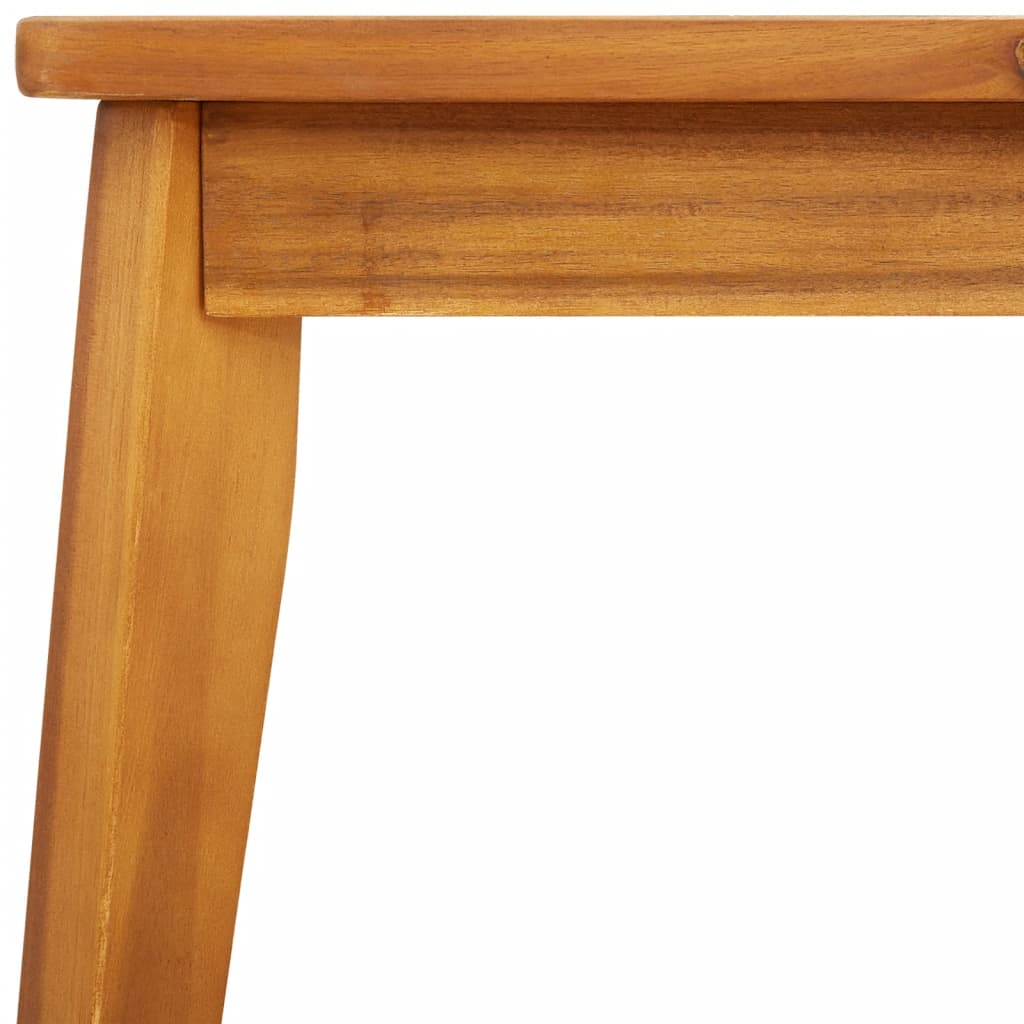 vidaXL Mesa de comedor de jardín madera maciza de acacia 100x55x45 cm