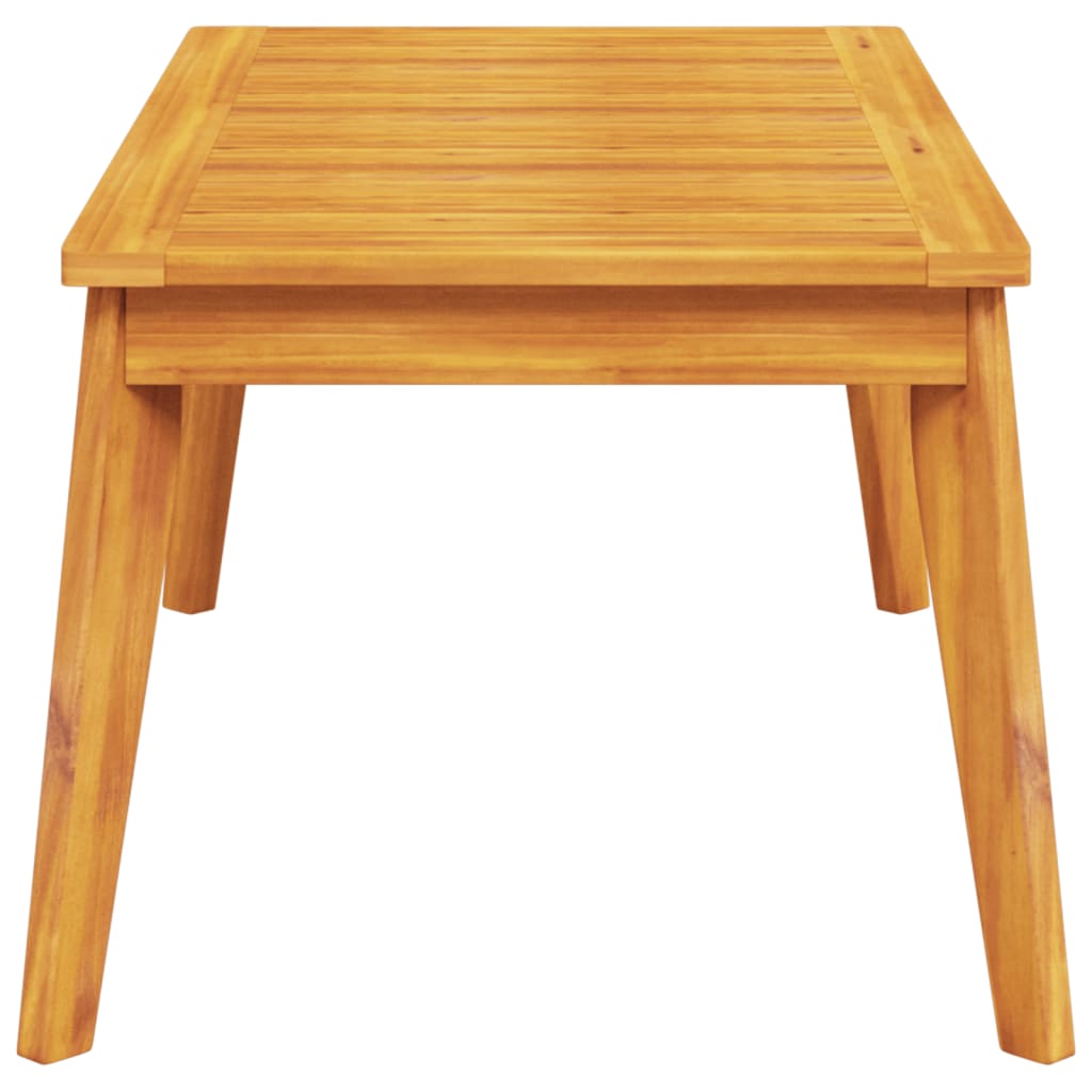 vidaXL Mesa de comedor de jardín madera maciza de acacia 100x55x45 cm