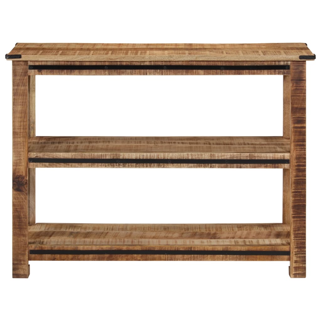 vidaXL Mesa consola de madera maciza de mango 100x35x75 cm