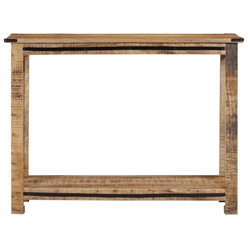 vidaXL Mesa consola de madera maciza de mango 100x35x75 cm