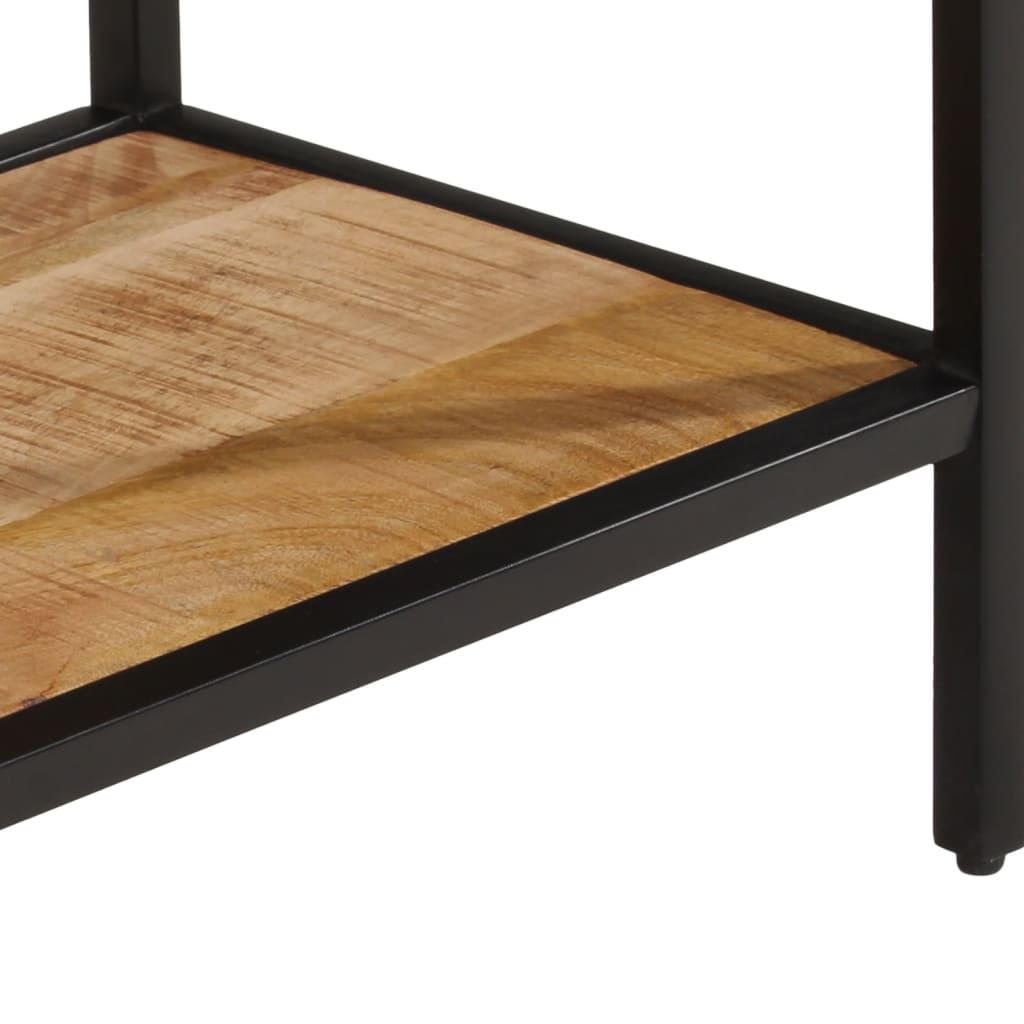 vidaXL Mesa consola madera maciza de mango rugosa 100x35x70 cm