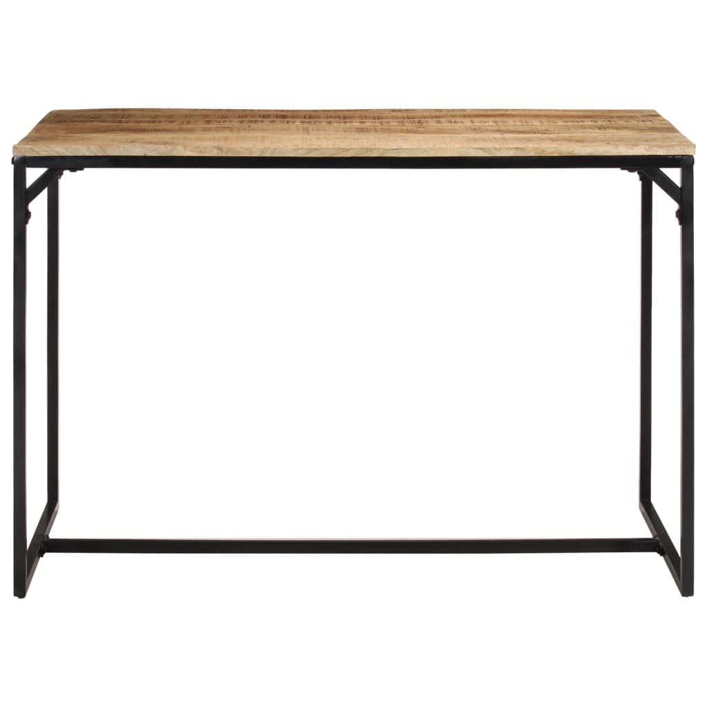 vidaXL Mesa de comedor madera maciza de mango rugosa 110x55x75 cm