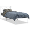 vidaXL Estructura cama sin colchón con cabecero metal blanco 80x200 cm