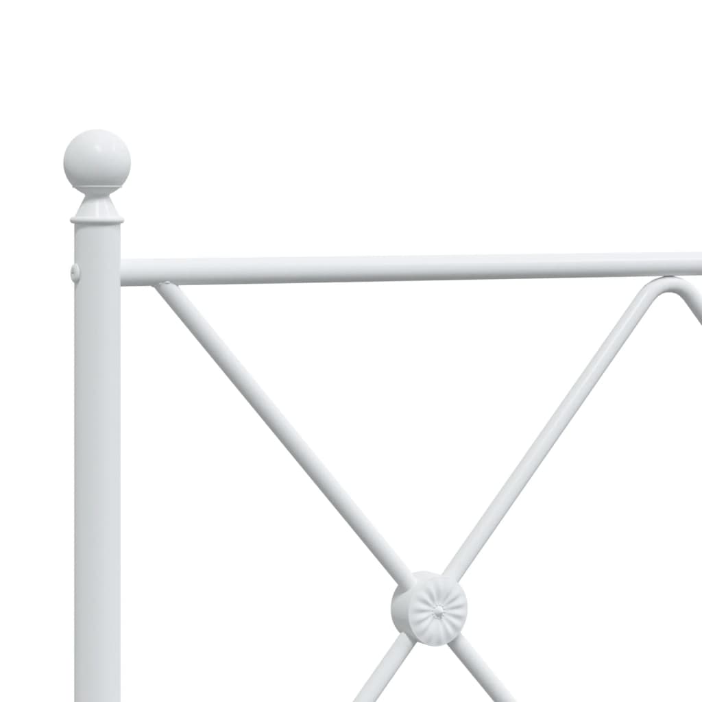 vidaXL Cabecero de metal blanco 107 cm