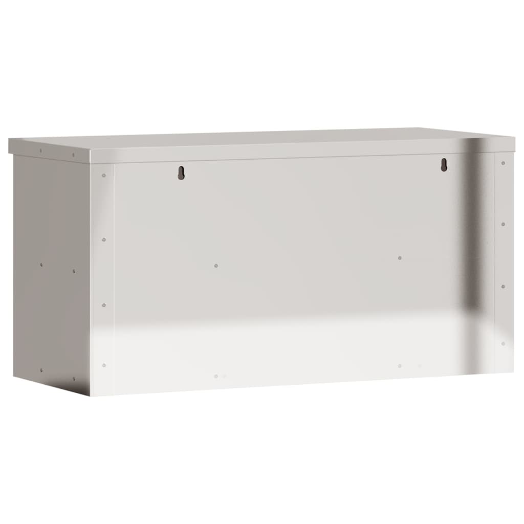 vidaXL Armario de pared de cocina puertas correderas acero inoxidable