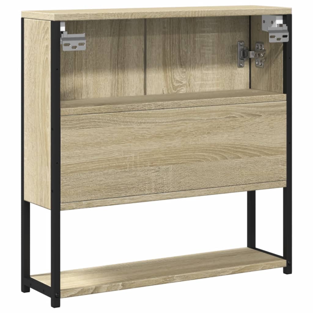 vidaXL Armario con espejo de baño madera roble Sonoma 60x16x60 cm