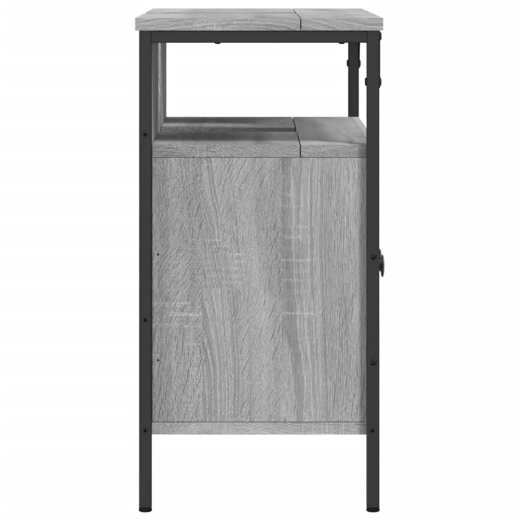 vidaXL Armario lavabo baño madera ingeniería gris Sonoma 60x30x60 cm