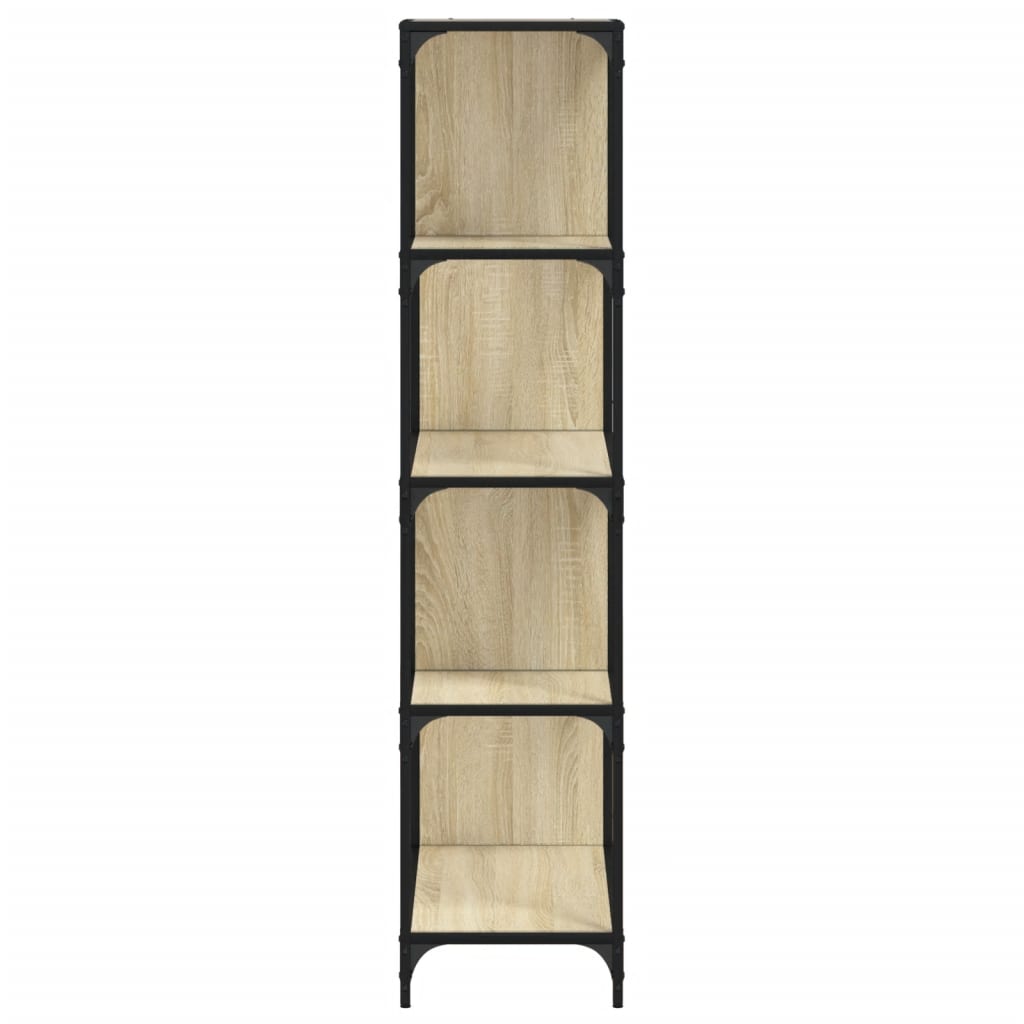 vidaXL Librería con 4 peldaños madera roble Sonoma 139x33,5x149 cm