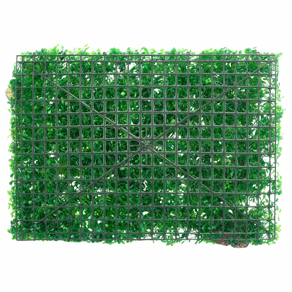  vidaXL Valla de plantas artificiales 6 uds verde 40x60 cm