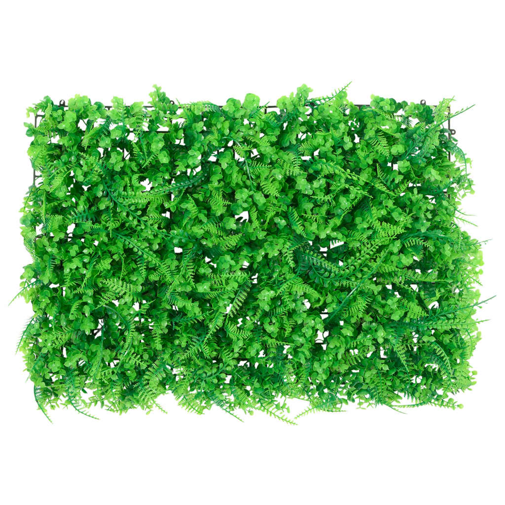  vidaXL Valla de hojas de helecho artificial 6 uds verde 40x60 cm