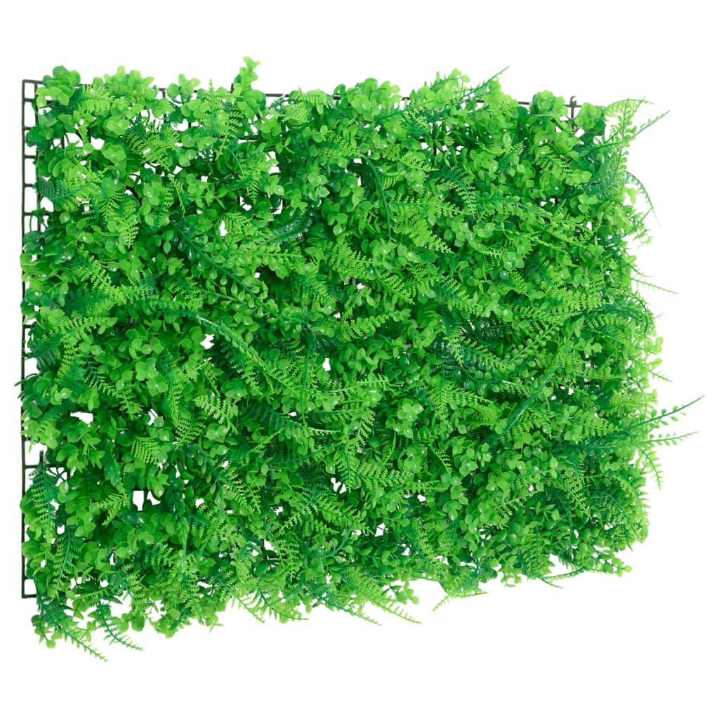  vidaXL Valla de hojas de helecho artificial 24 uds verde 40x60 cm
