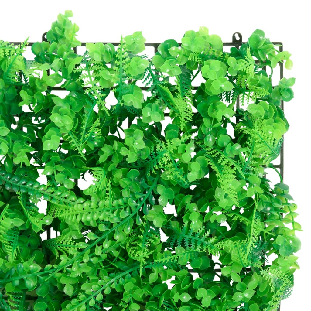  vidaXL Valla de hojas de helecho artificial 24 uds verde 40x60 cm