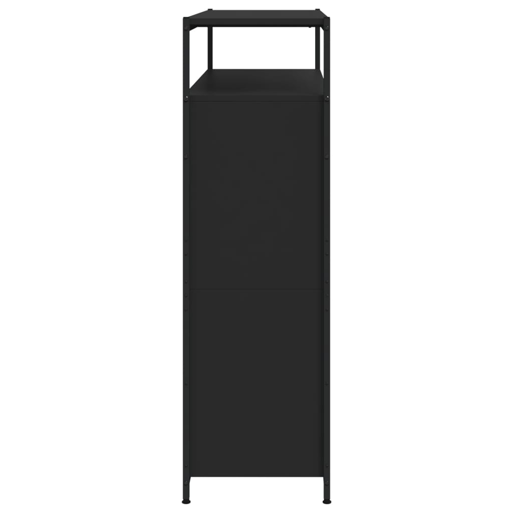 vidaXL Mueble zapatero con 4 cajones abatibles negro 100x34x112 cm