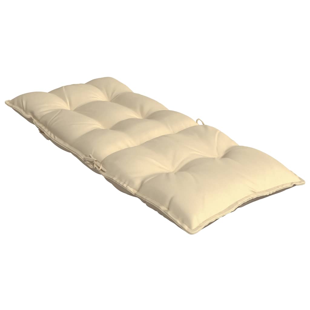 vidaXL Cojines de silla con respaldo alto 6 uds tela Oxford beige