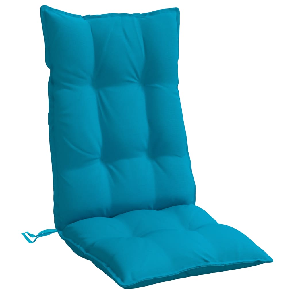 vidaXL Cojines de silla con respaldo alto 6 uds tela Oxford azul claro