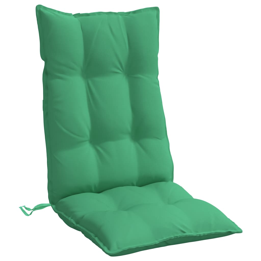 vidaXL Cojines de silla con respaldo alto 6 uds tela Oxford verde