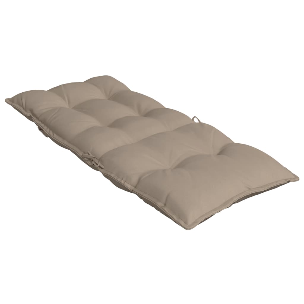 vidaXL Cojines de silla con respaldo alto 4 uds tela Oxford gris taupe