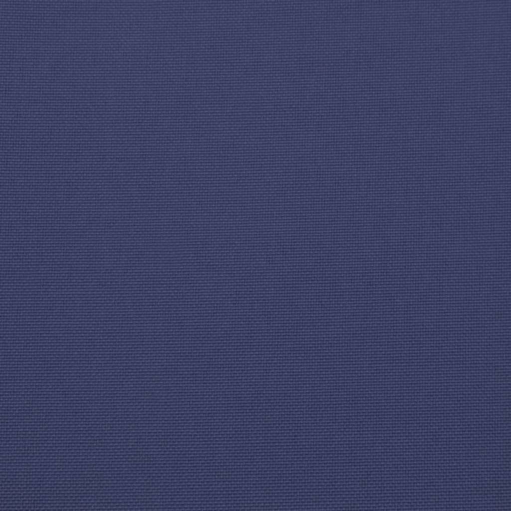 vidaXL Cojines banco jardín 2 uds tela Oxford azul marino 120x50x7 cm