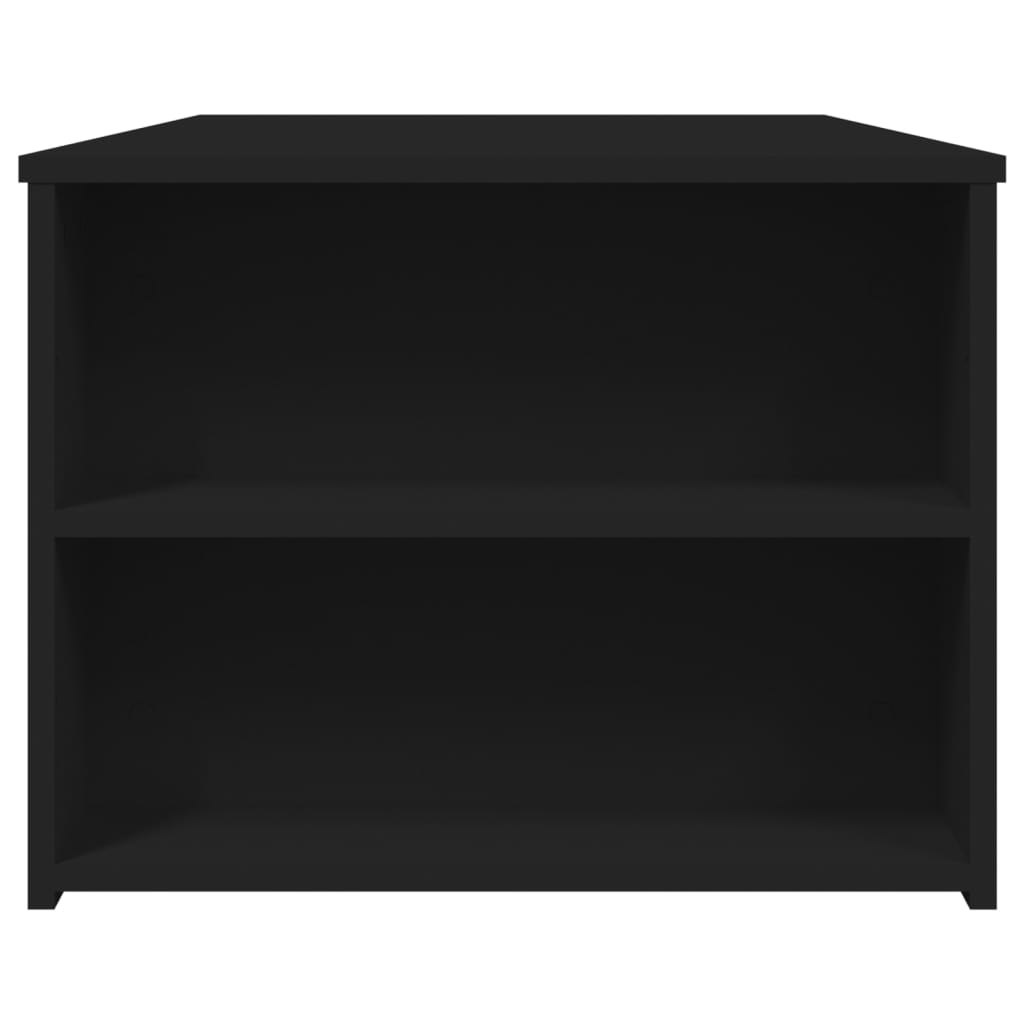 vidaXL Mesa de centro madera de ingeniería negra 102x55x42 cm