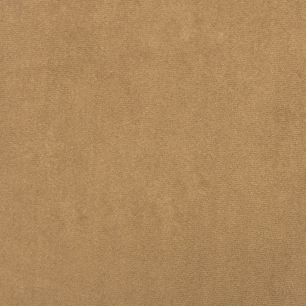 vidaXL Sofá de 3 plazas terciopelo marrón