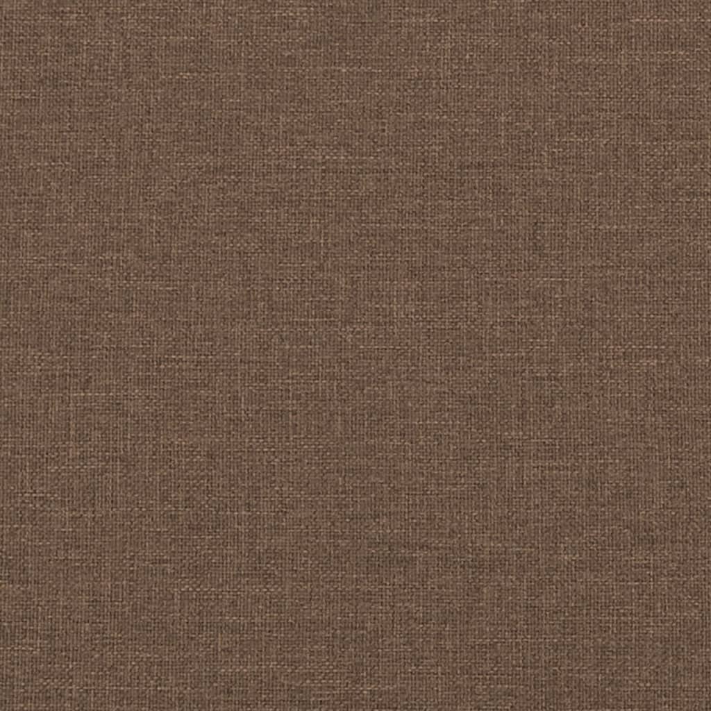 vidaXL Sofá de 3 plazas tela marrón