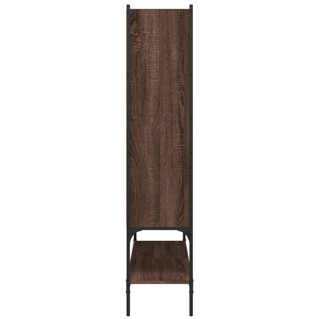 vidaXL Estantería madera de ingeniería marrón roble 102x30x141,5 cm