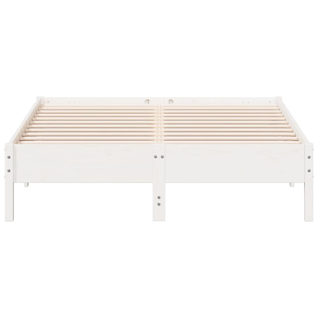 vidaXL Estructura de cama sin colchón madera maciza de pino 160x200 cm