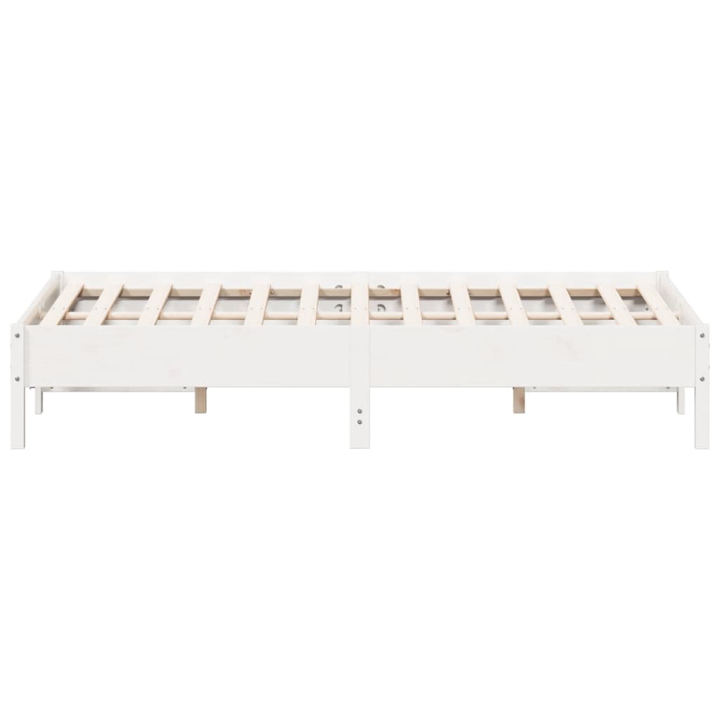 vidaXL Estructura de cama sin colchón madera maciza de pino 160x200 cm