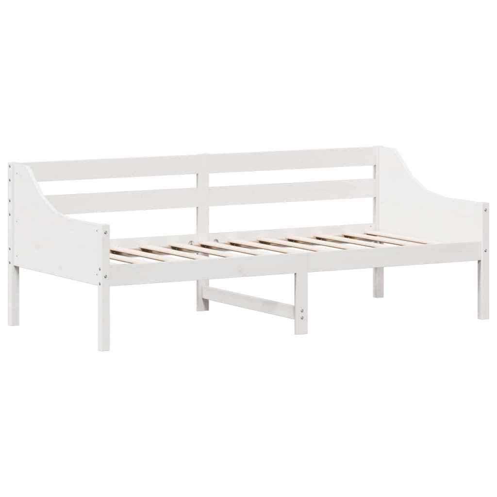 vidaXL Sofá cama sin colchón madera maciza de pino blanco 80x200 cm