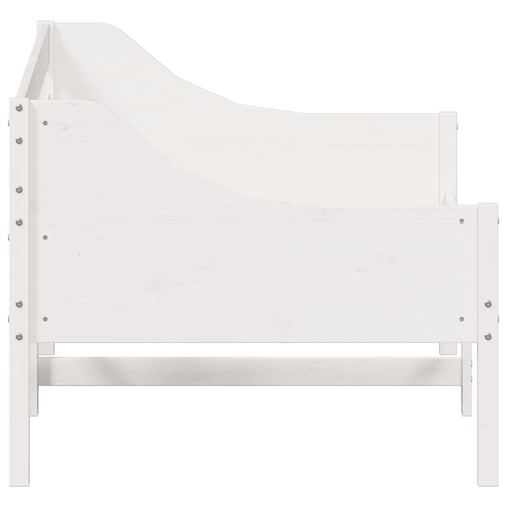 vidaXL Sofá cama sin colchón madera maciza de pino blanco 80x200 cm