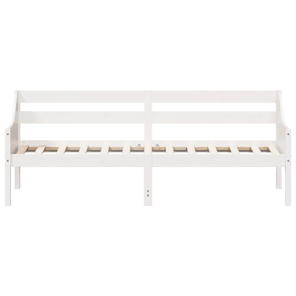 vidaXL Sofá cama sin colchón madera maciza de pino blanco 90x200 cm