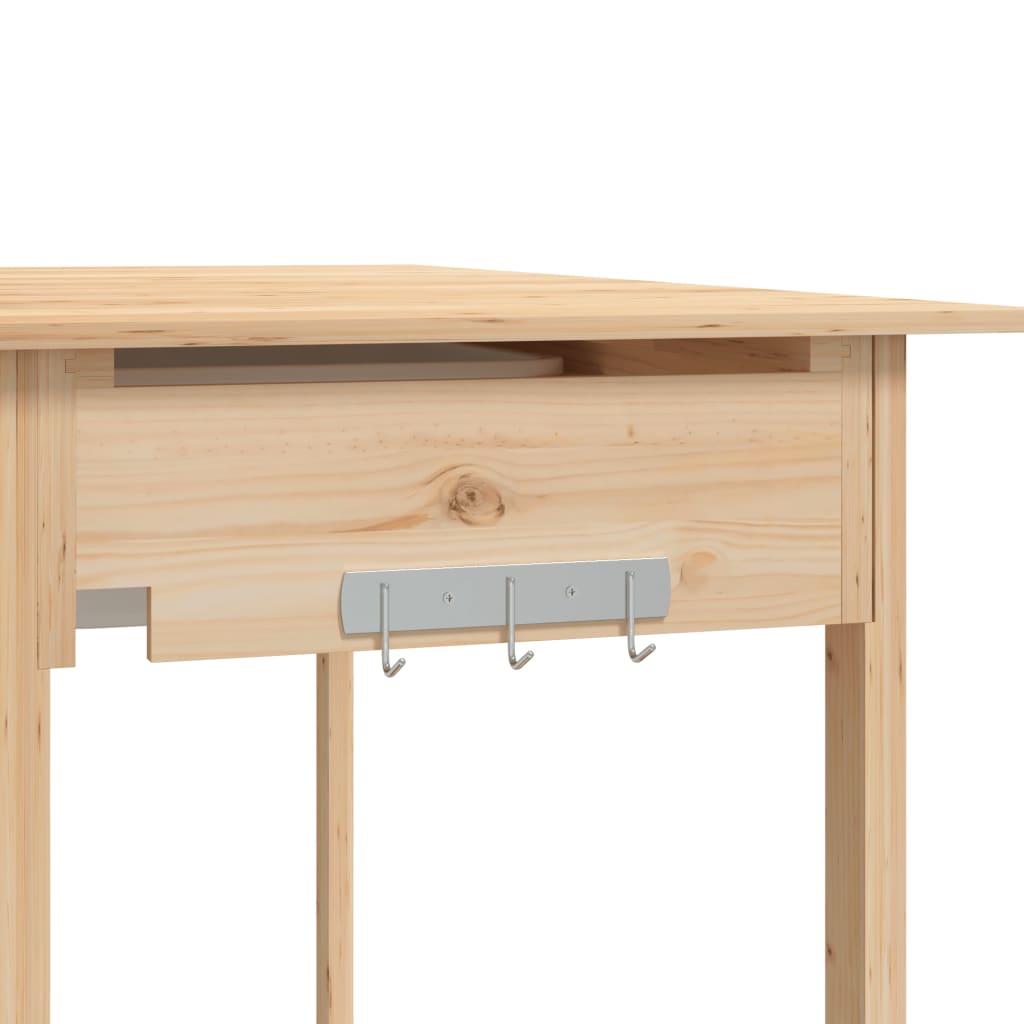 vidaXL Mesa para macetas con fregadero madera abeto 147,5x44x139,5 cm