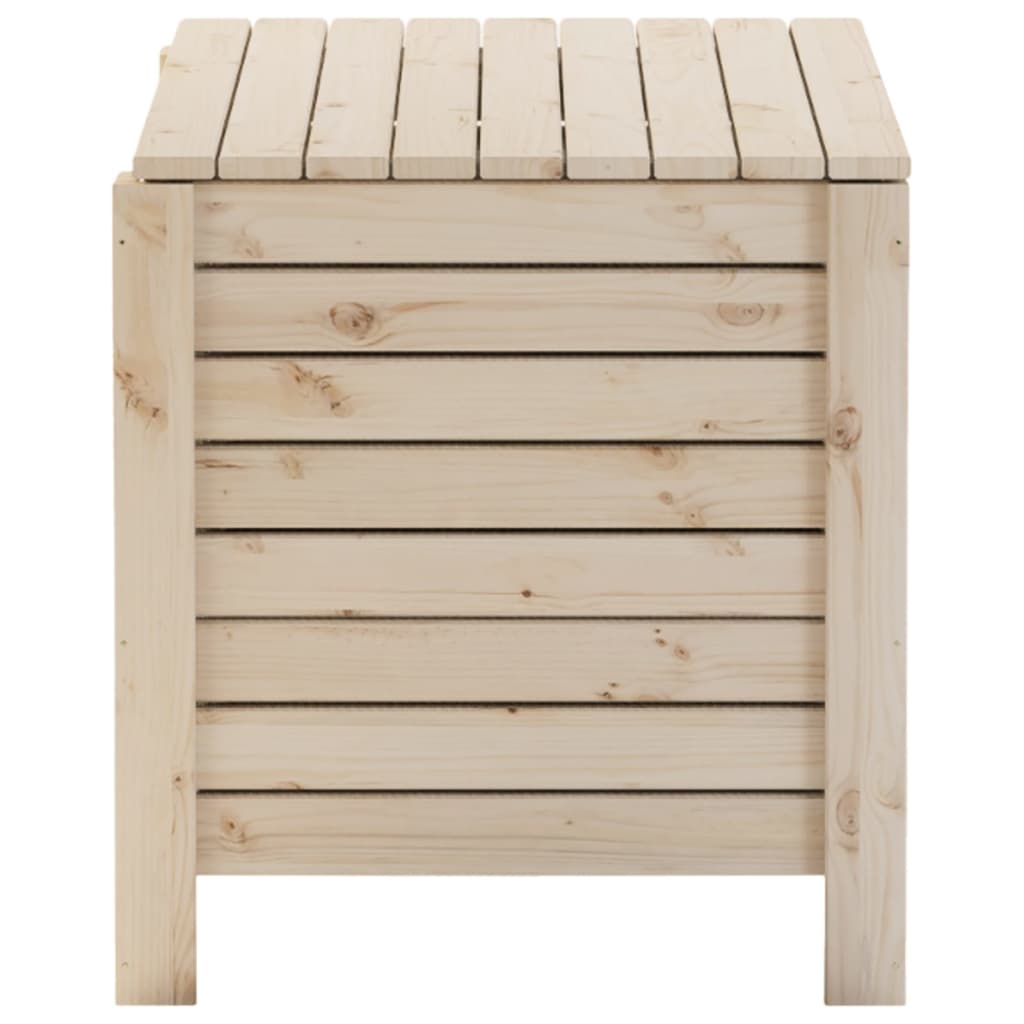 vidaXL Caja de almacenaje con tapa RANA madera maciza pino 100x49x54cm