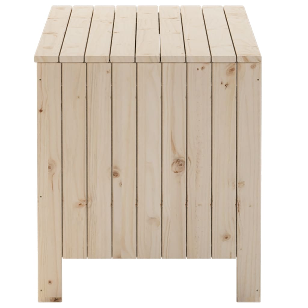 vidaXL Caja de almacenaje con tapa RANA madera maciza pino 100x49x54cm