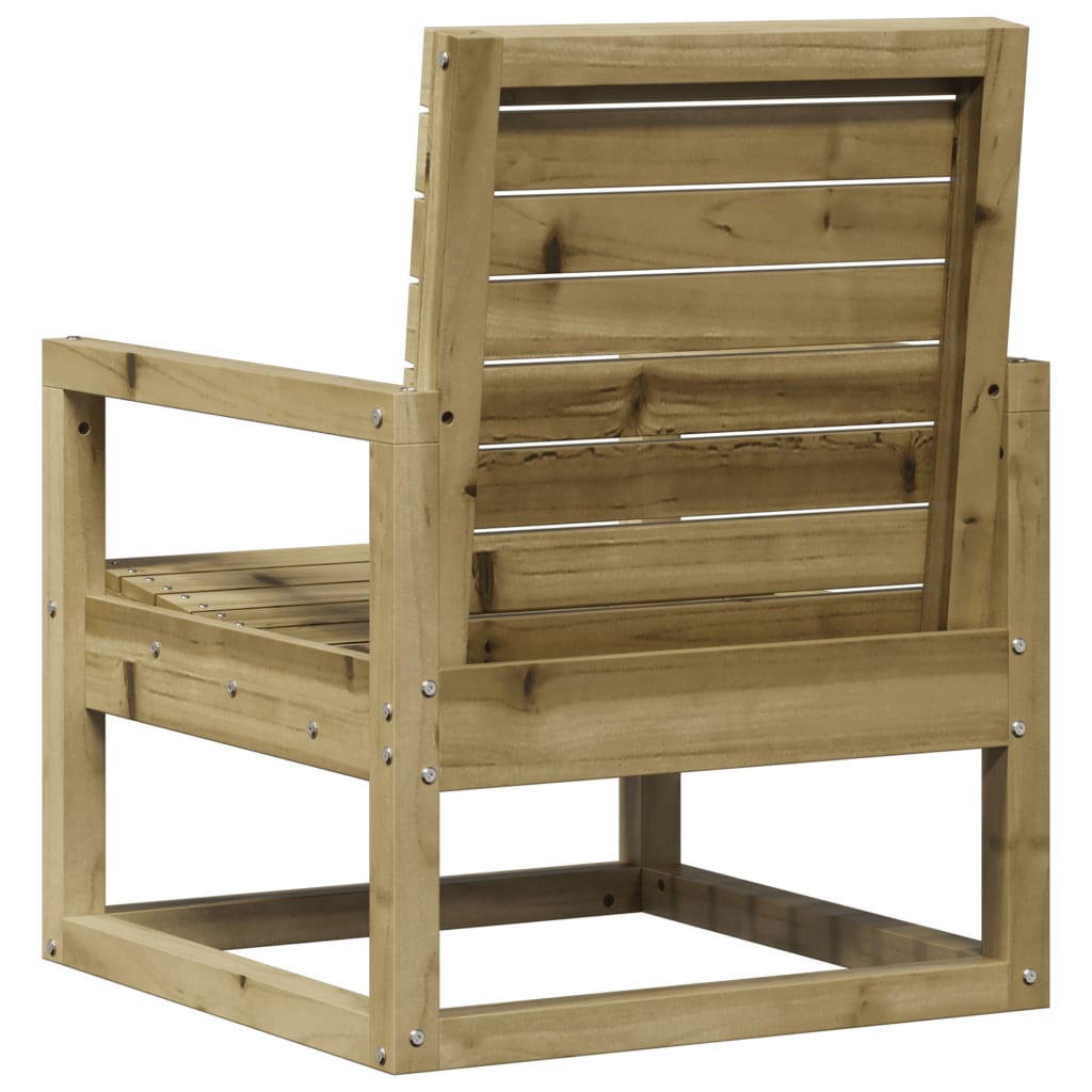 vidaXL Silla de jardín madera de pino impregnada 57,5x63x76 cm