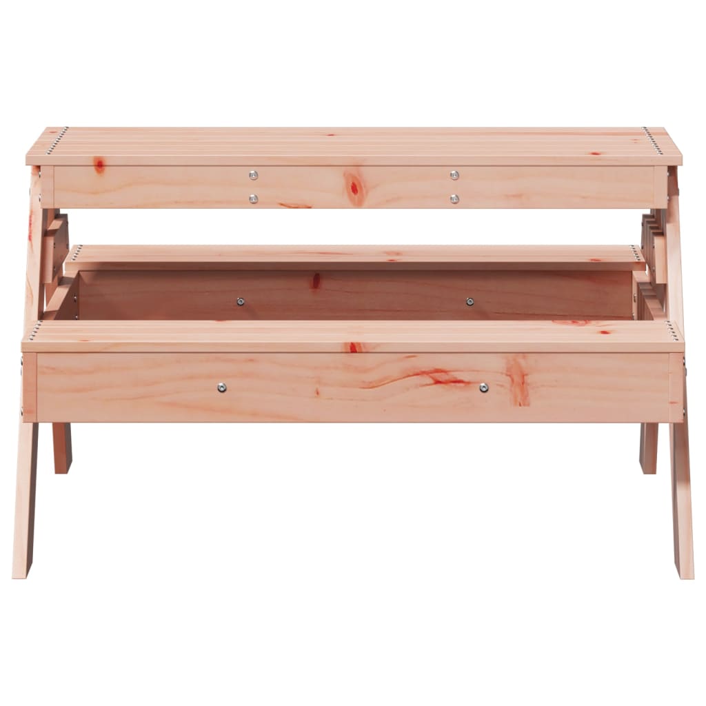 vidaXL Mesa de pícnic para niños madera maciza Douglas 88x97x52 cm