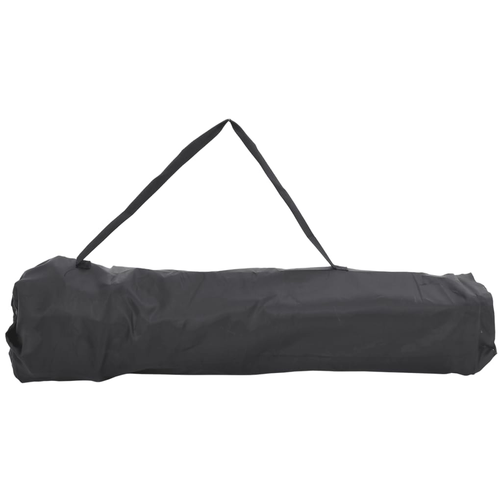 vidaXL Sillas de camping con bolsillo plegables 2 unidades negro